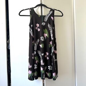 Ava Sky Fighting Eel Tropical Print Girl’s Dress